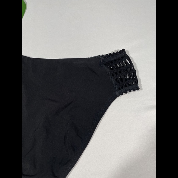 NEW Robin Piccone Sophia Side Crochet Bikini Bottom in Black‎ [ Small ] - Picture 8 of 10